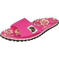 Gumbies Slides in Pink Hibiscus Pantolette aus recycelten Materialien »in farbenfrohen Designs«