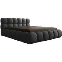 Luxusbetten24 Polsterbett Designer Polsterbett Boston Bouclé, mit Stauraum