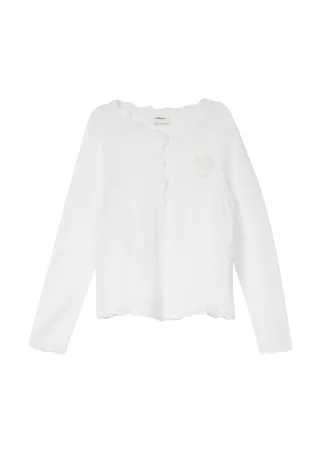 s.Oliver - Strickjacke weiß - Gr. - 116/122