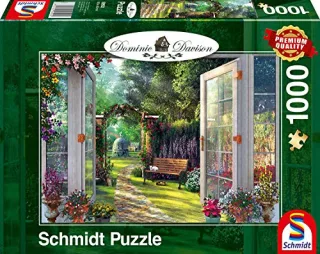 Schmidt Spiele 59592 - Dominic Davison: Blick in den verwunschenen Garten (1.000 Teile)