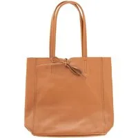 Zwillingsherz Tragetasche Ledershopper "Small", mit Schulterhenkel und Bindeband