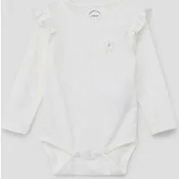 s.Oliver Shirtbody T-Shirt Body Blusenbody mit Chiffon-Rüschen