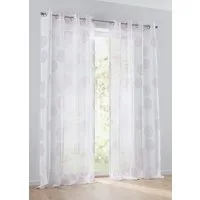 Kutti Vorhang Bella (1 St), Ösen, halbtransparent, Gardine, halbtransparent, Ausbrenner, bedruckt, Baumwolle-Polyester