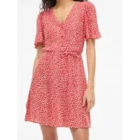 Vila Minikleid VIGRACE V-NECK S/S SHORT DRESS - NOOS Sommerkleid