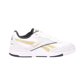 Reebok - "BB 4000 II" Metallic Sneaker für Damen, Leder (Weiß Gold)