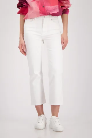 monari - Jeans mit geflochtenem Bunddetail off-white - Gr. - 42