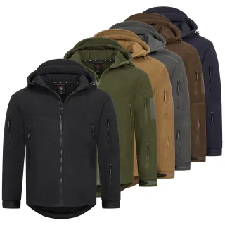 Höhenhorn Biferten Herren Militär Fleecejacke Outdoor Winddichte Jacke mit Ka... 3XL GrÃ¼n