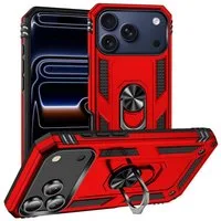 CoolGadget Handyhülle Armor Shield Case für Apple iPhone 17 Pro Max 6,9 Zoll, Outdoor mit Magnet Ringhalterung Handy Hülle für iPhone 17 Pro Max