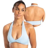 Smilodox Sport-BH Myrah Twisted, Shaped Fit Wickel-V-Ausschnitt & offener Rücken Yoga Bra, elastisches Funktionsmaterial, Ohne Bügel, Alltag & Gym