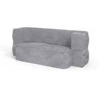 VitaliSpa® Schlafsofa Lille, Grau, 190 cm mit Schlaffunktion, 1 Teile, faltbar