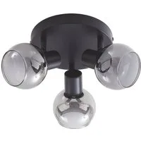 Lindby Deckenstrahler Hedvig, Metall, Schwarz IP20, 3 x 10 W LED