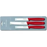 Victorinox Gemüsemesser Gemüsemesser-Set Küchenmesser Standard (Rot)