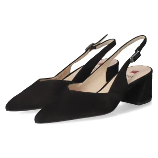 Högl Slingpumps  Schwarz - Gr. 4½ -  Echt Leder