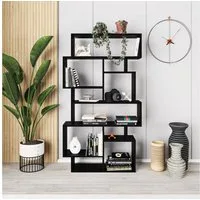 Decortie Bücherregal Karmato, Standregal Bücherregal Holz Wohnzimmer, 96 x 25,5 x 168,5 cm