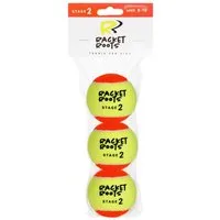 Racket Roots Tennisball RR Stage 2 - 3 Tennisbälle - Play and Stay Ball - (3er Beutel)