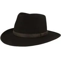 Breiter Filzhut Rollbarer Wollfilz-Outdoorhut mit Kunstleder-Band