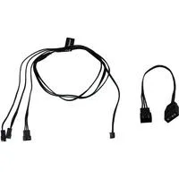 Digital RGB LED Y-Kabel 3-fach mit JST Stecker schwarz, 60cm