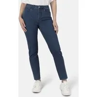 STOOKER WOMEN 5-Pocket-Jeans Nizza Denim Basic Tapered Fit Jeans Tapered Fit Casual Clean Wash Denim Jeans für Damen