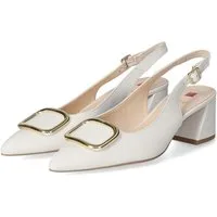Högl Högl 11046231200 Damen Glattleder white Slingpumps