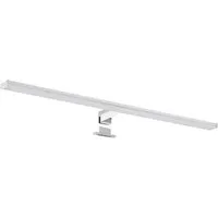 SEBSON Spiegelleuchte LED Spiegellampe Bad 80cm IP44 15W 1100lm 4000K 230V 780x108x44mm, LED integriert, neutralweiß, Aufbauleuchte + Klemmleuchte, 110° Abstrahlwinkel, einfach Montage