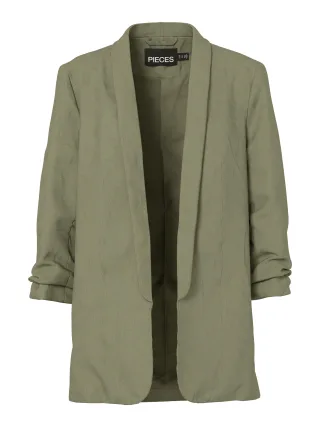 PIECES - PCPIA BOSELLA BLAZER WVN NOOS Deep Lichen Green - Gr. - S