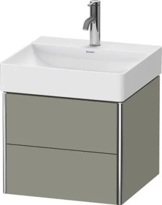 Duravit XSquare Waschtischunterbau wandhängend Stein Grau Seidenmatt 484x460x397 mm - XS416009292 XS416009292