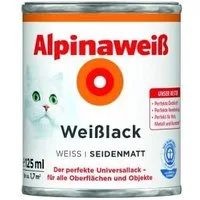 Alpina Weißlack Alpinaweiß Weißlack 125 ml seidenmatt