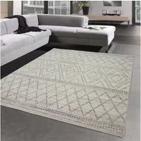 Carpetia Teppich Landhausstil Teppich beliebt als Deko für den Flur, rechteckig, Höhe: 10 mm