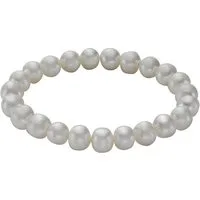 Zeeme Armband Süßwasserzuchtperlen weiß 8-8,5mm