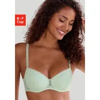 LASCANA Schalen-BH mit Bügel aus blumiger Jacquardspitze, sexy Dessous