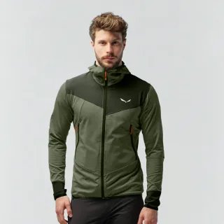 SALEWA - Agner Hybrid Polarlite Durastretch Herren Kapuzenjacke - Grün (Gr.48)