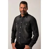 JP1880 Businesshemd Jeanshemd Langarm Kentkragen Vintage Look