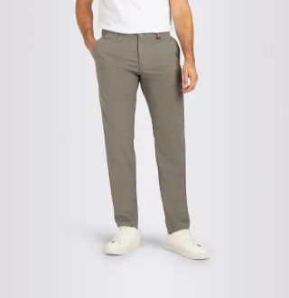 MAC - MAC JEANS - Lennox, Printed Light High Stretch grün - Gr. - 32