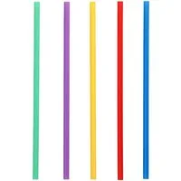 PAPSTAR Trinkhalme Mehrweg-Shake-Halme PP Ø 7 mm, 22 cm farbig sortiert 100 Stk
