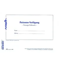 RNK Verlag Formularblock Vordruck Patienten-Verfügung