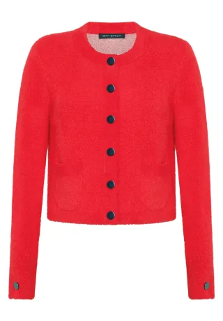 Betty Barclay - Strick-Cardigan high risk red - Gr. - 38