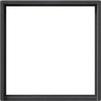 Adapterrahmen mit quadratischem Ausschnitt 50 x 50 mm anthrazit, Retail