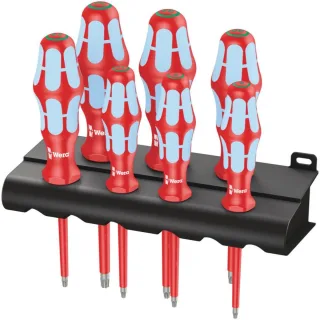 Wera 3167 i/7 TORX Schraubendrehersatz, Edelstahl + Rack, 7-teilig - 05022767001