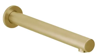 Herzbach Design iX Wandauslauf 240mm Edelstahl Brass, 21.142000.2.41 21.142000.2.41