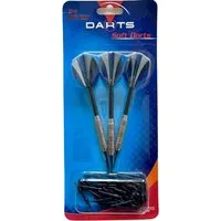 Carromco Softdarts 3 Dartpfeile mit Ersatzspitzen, Zubehör für E-Dart, 3 Extra Flights