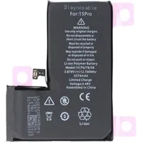 AccuCell Akku passend für Apple iPhone 15 Pro, diagnostizierbar, Li-Polymer, 3 Akku 3274 mAh (3,9 V)