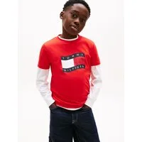 Tommy Hilfiger T-Shirt WAVY FLAG T-SHIRT Kinder bis 16 Jahre, regular fit
