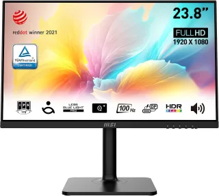 MSI Modern MD2412P [238" 1920x1080 100Hz USB-C mit DisplayPort 1.2 HDMI 4ms Reaktionszeit] schwarz