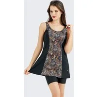 C&CITY Badeanzug Dehnbare Kleid Badeanzug