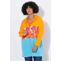 Angel of Style Sweatjacke Long-Sweatjacke A-Linie Leo-Streifen