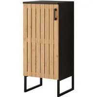 Vicco Midischrank Vayra, Bambus/Schwarz, 35 x 81 cm (1-St)