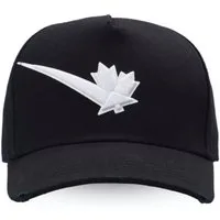 Dsquared2 Baseball Cap Basebalkappe Icon Mapple Logo Baseballcap Kappe Mütze Hat Cap Hut gebogener Schirm, distressed Finish,Verstellbarer Riemen