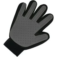 elasto Fellpflegehandschuh Fellpflegehandschuh "Pet" schwarz/grau