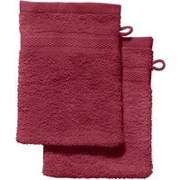 REDBEST Waschhandschuh Waschhandschuh "Chicago" 2er-Pack, Frottier, Walk-Frottier Uni