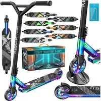 KESSER Stuntscooter X-Limit 360° Lenkung, ABEC9 Kugellagern, 100 mm PU Räder, Freestyle Kickscooter Funscooter für Kinder & Erwachsene